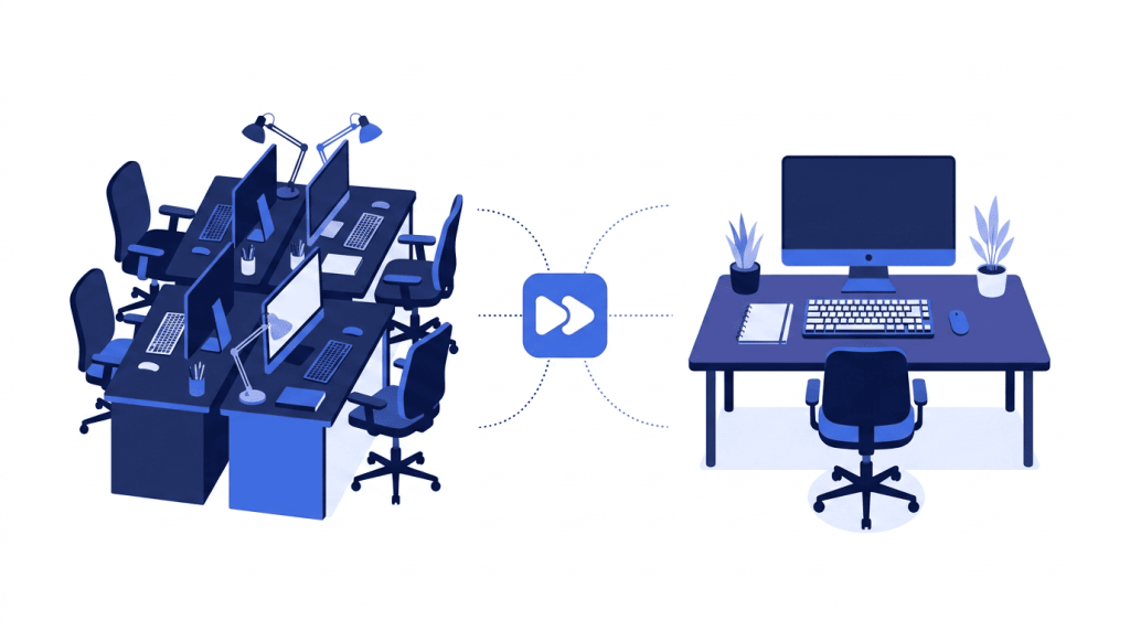 Agencia de marketing industrial vs equipo interno: comparativa de criterios de decisión para empresas industriales
